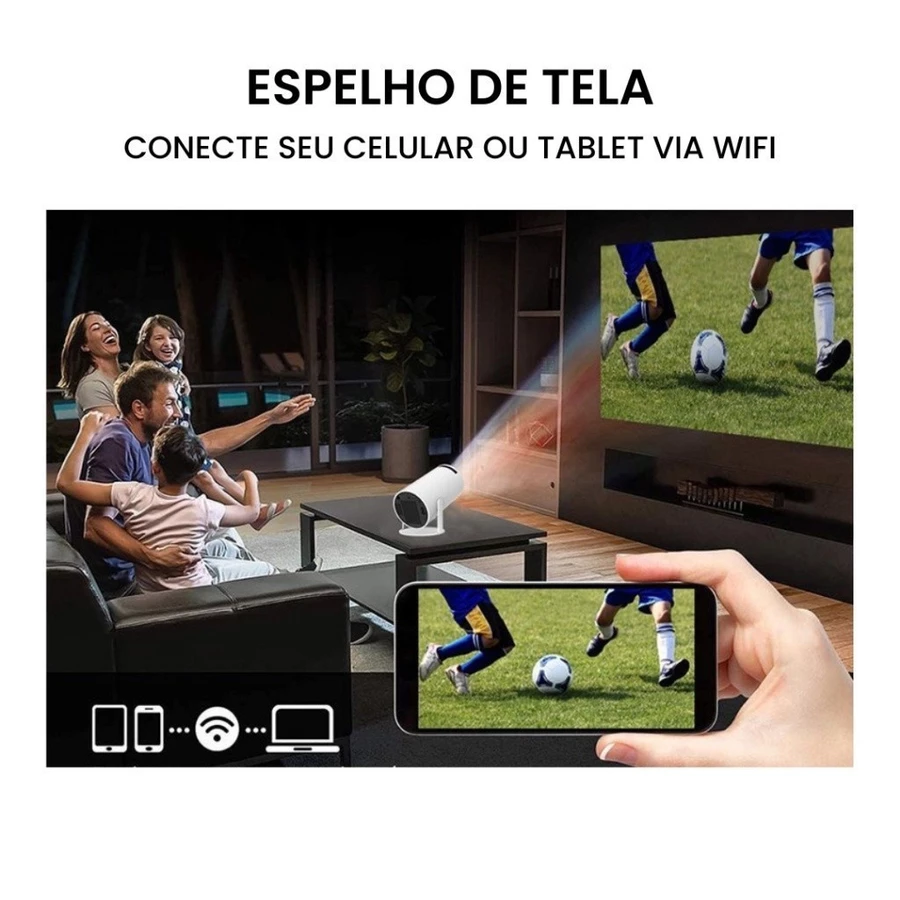 Espelhamento de tela do celular e tablet via Wi-Fi