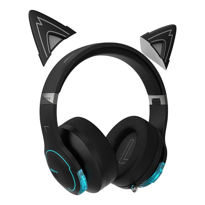 Headset G5BT Cat preto com as orelhas magnéticas removidas