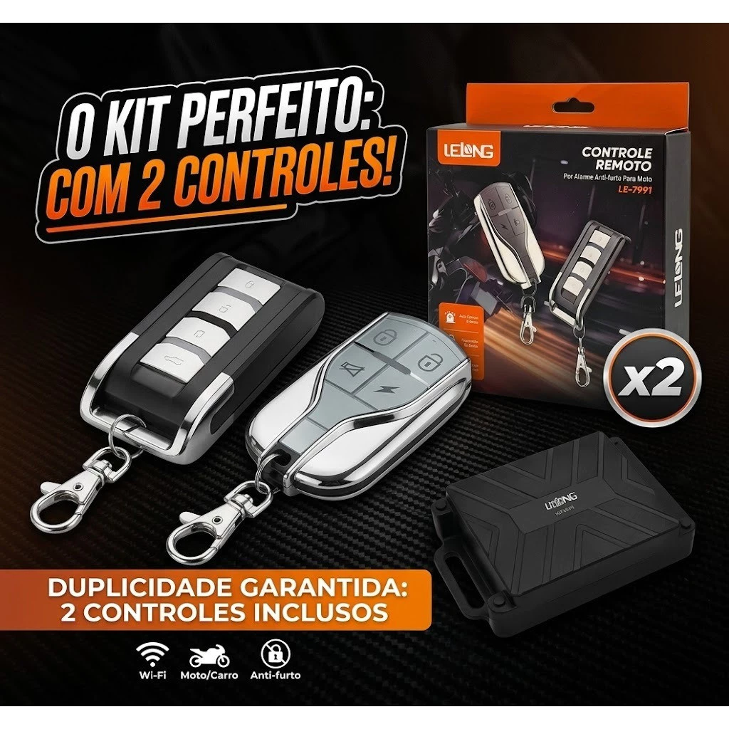 Kit perfeito com 2 controles inclusos