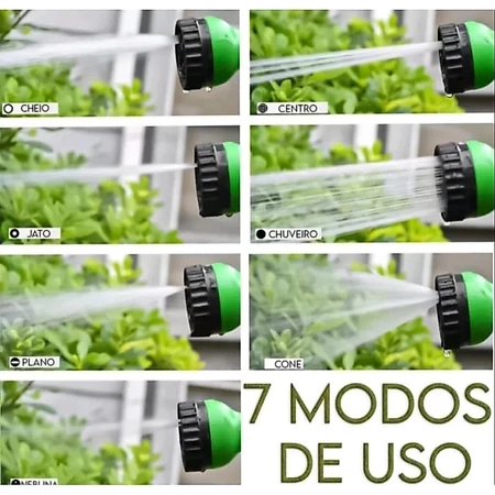 Bico da mangueira mágica com 7 modos de jato