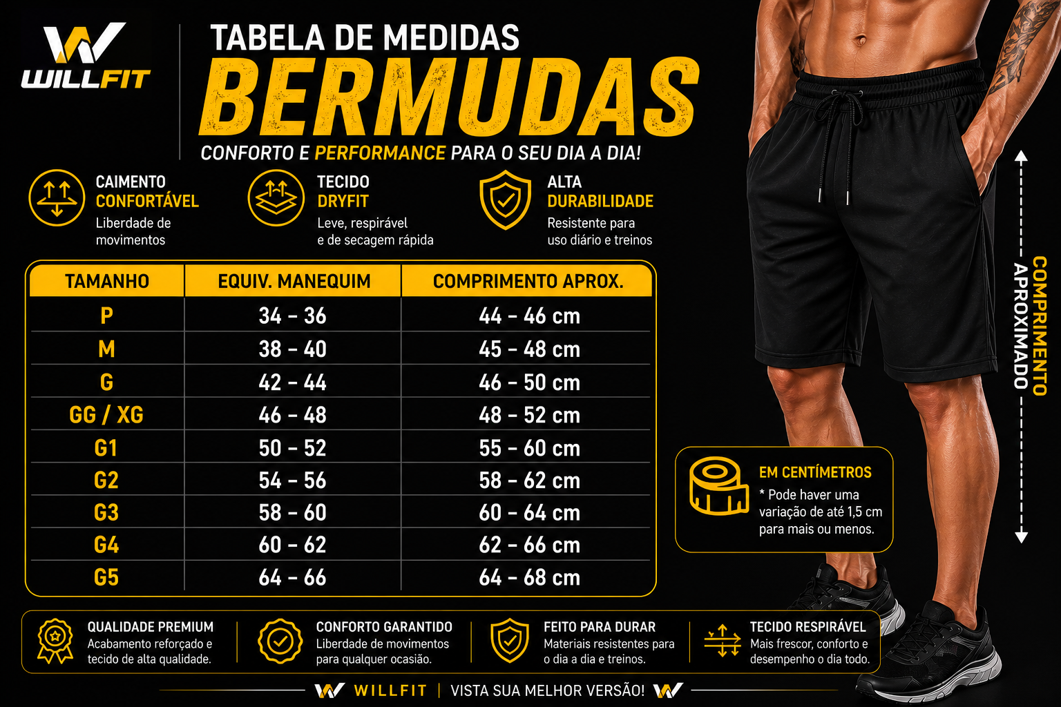 Bermuda dry fit masculina imagem 9