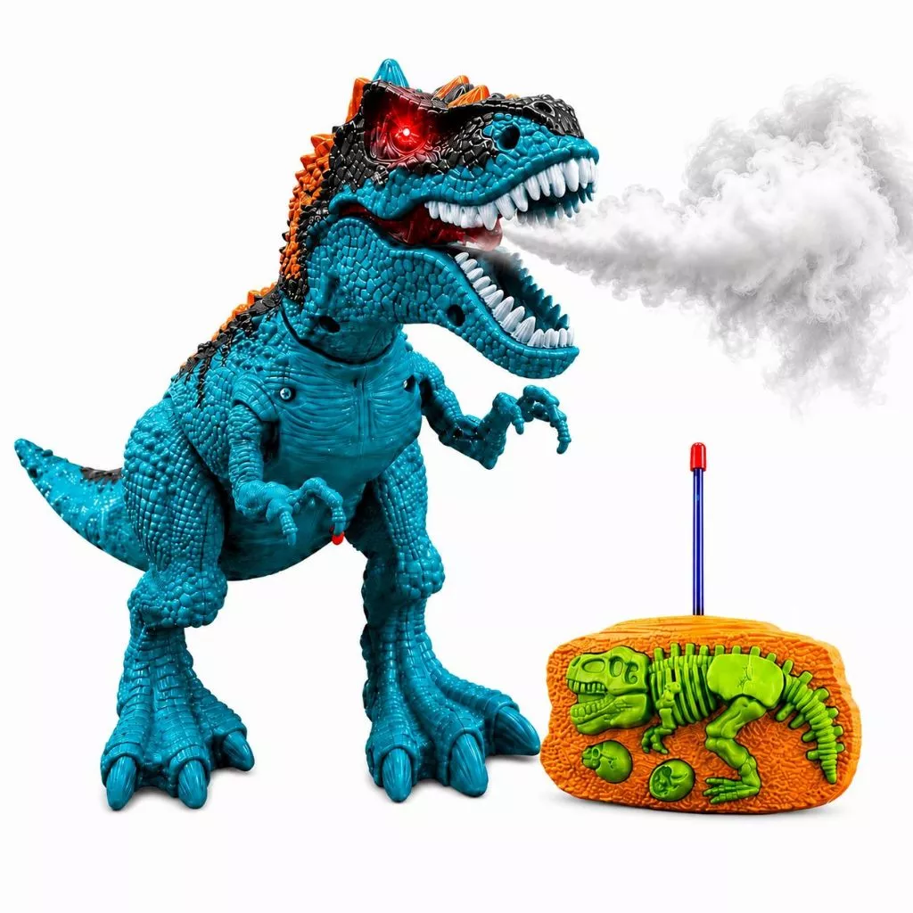 T-Rex Azul com controle remoto